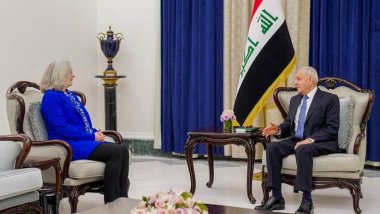 Irak Cumhurbaşkanı Reşit, ABD Bağdat Büyükelçisi ile görüştü