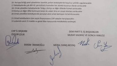 'CHP-DEM Parti Protokolü' iddiası