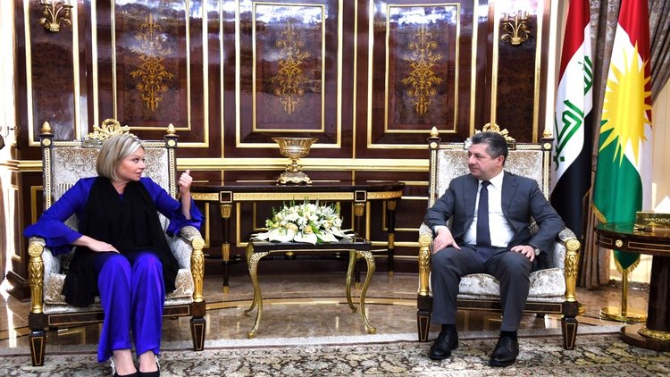 Mesrur Barzani BM Irak Özel Temsilcisi Plasschaert ile görüştü
