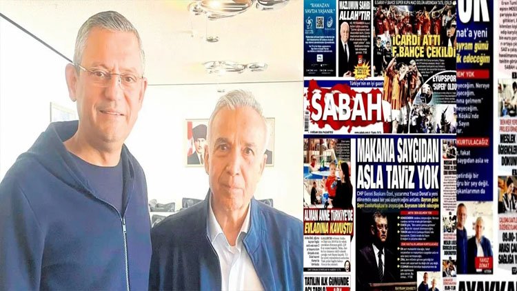 İktidar medyasından açılım...CHP lideri ile röportaj Sabah’ın manşetinde