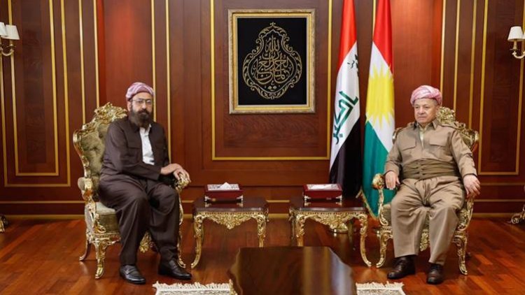 Başkan Barzani, Ezidi Miri ve Ezidi Ruhani Meclisi ile bir araya geldi