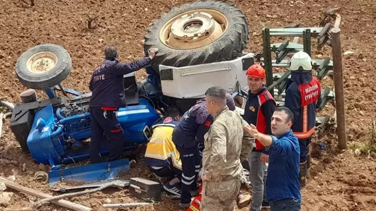 Mardin’de traktör şarampole devrildi: 1 ölü