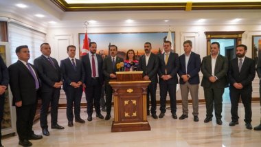 Diyarbakır Eş Başkanları Erbil Valisi Omid Xoşnaw’ı ağırladı