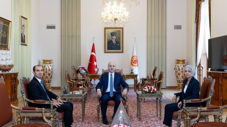 DBP’li Eş Başkanları Meclis Başkanı Kurtuluş ile görüştü