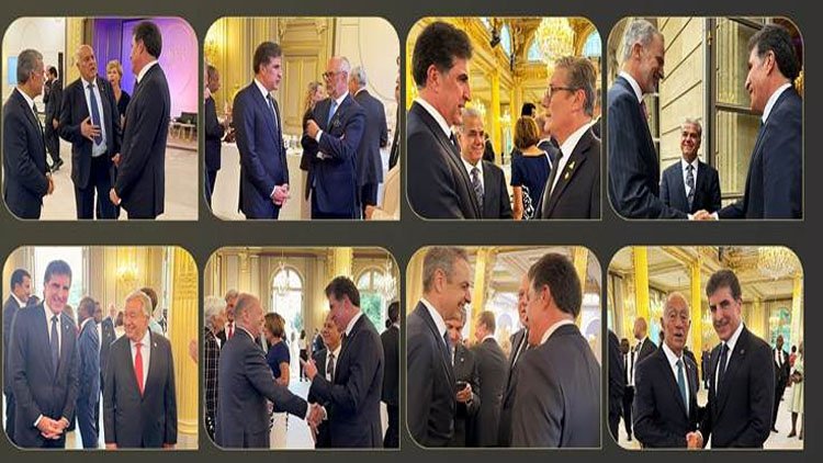 Nêçîrvan Barzanî li Parîsê gelek serkirdeyên cîhanê dîtin