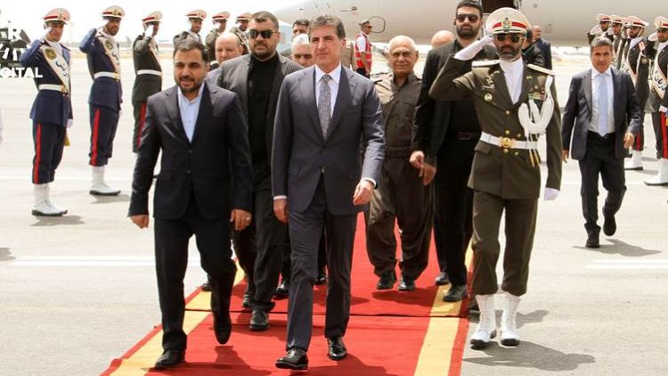 Neçirvan Barzani Tahran'a ulaştı