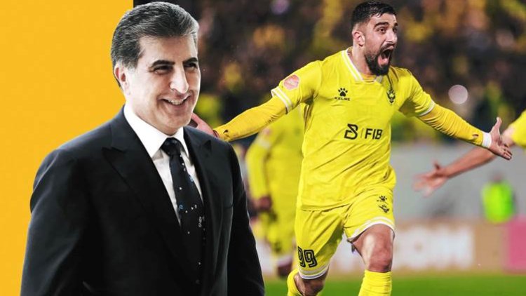 Nêçîrvan Barzanî tîma Dihokê pîroz kir Nêçîrvan Barzanî tîma Dihokê pîroz kir