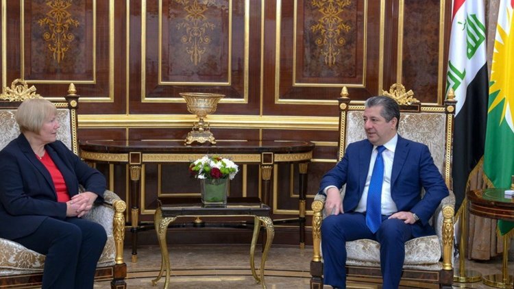 Mesrur Barzani, Almanya'nın Irak Büyükelçisi ile bir araya geldi Mesrur Barzani, Almanya'nın Irak Büyükelçisi ile bir araya geldi