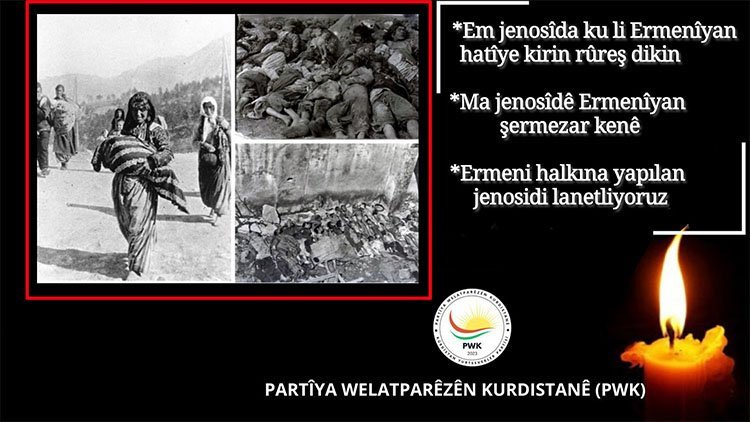 PWK: Ermeni Halkına Yapılan Jenosidi Lanetliyoruz