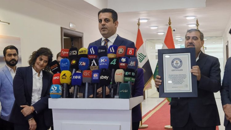 Kürdistan Bölgesi sağlık alanında adını Guinness'e yazdırdı Kürdistan Bölgesi sağlık alanında adını Guinness'e yazdırdı