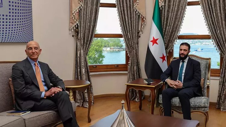 Ahmed Şara, ABD'nin Suriye temsilcisiyle DSG ile varılan kapsamlı anlaşmayı görüştü.
