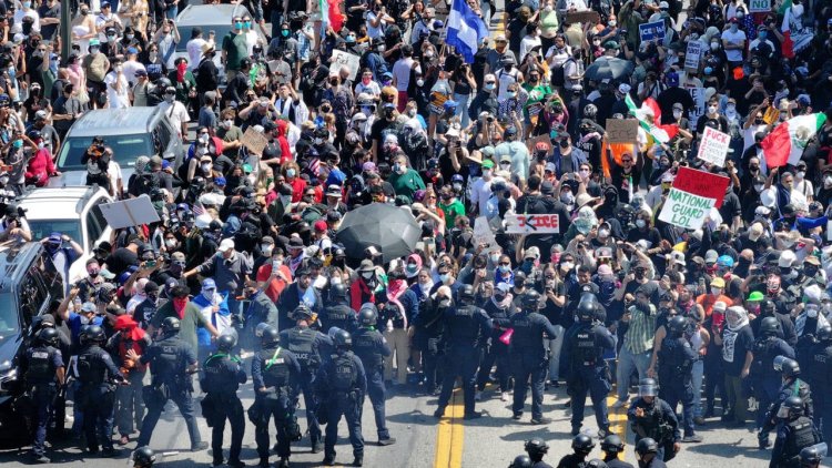 Los Angeles'taki sınır protestoları 3’üncü gününde