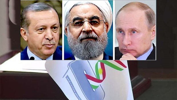 Ji Tirkiye, Rûsya û Îran hevdîtina 'Referandûma Kurdistan'