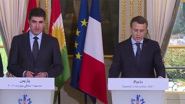 Macron:  Fransa herdem dostekî nêzîk ê gelê Kurd e