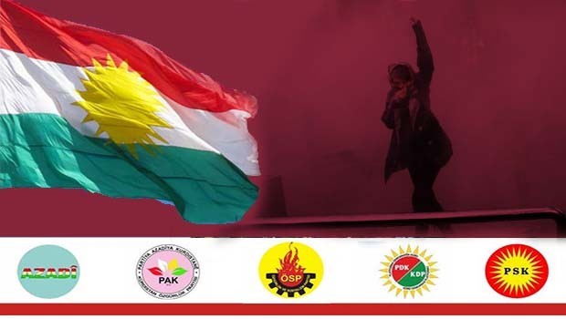 Em piştgirîya daxwaza azadîyê ya gelên Îranê û Rojhilatê Kurdistanê dikin