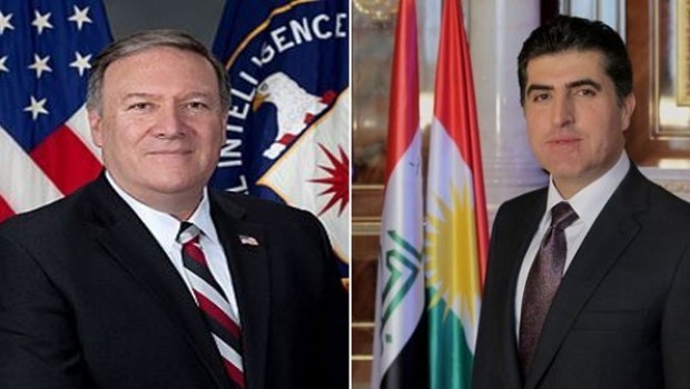 Barzanî û Pompeo bi hev re bi telefonê axivîn!
