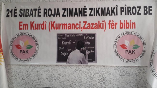 21ê Sibatê Roja Zimanê Zikmakî ya Navneteweyî Pîroz Be