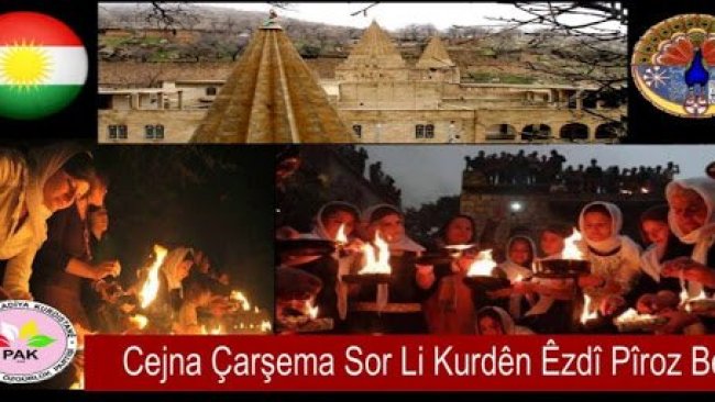 PAK: Em Cejna Çarşema Sor a xuşk û birayên xwe yên Kurdên Êzidî Pîroz dikin