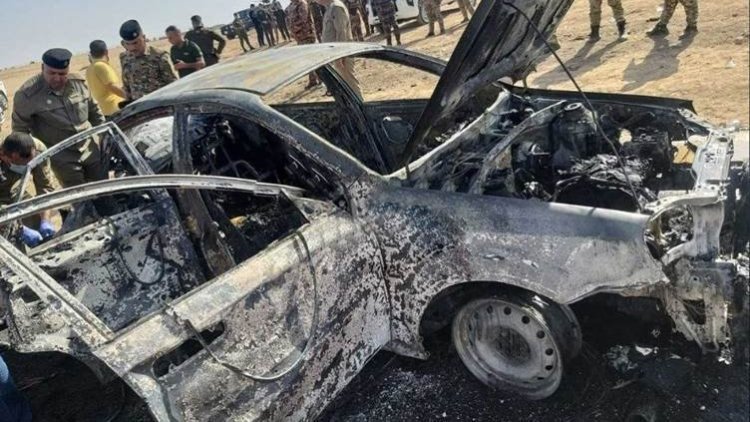 Droneyeke Tirkiyê otomobîleke PKKê li Mûsilê bombebaran kir
