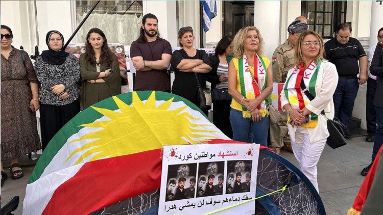 Xwepêşandana Revenda Kurd li Londonê ji bo piştevaniya Kerkûkê