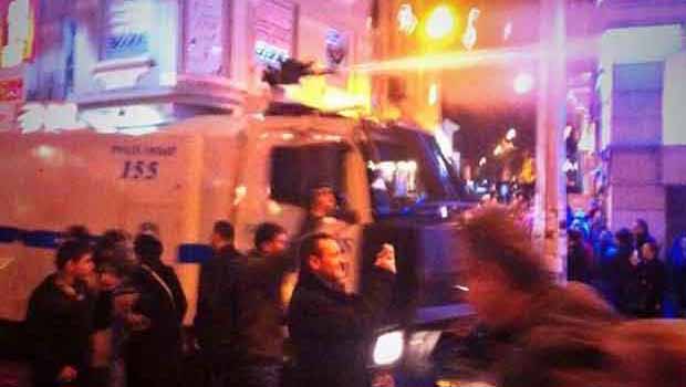 Taksim’de çatışmalar sürüyor