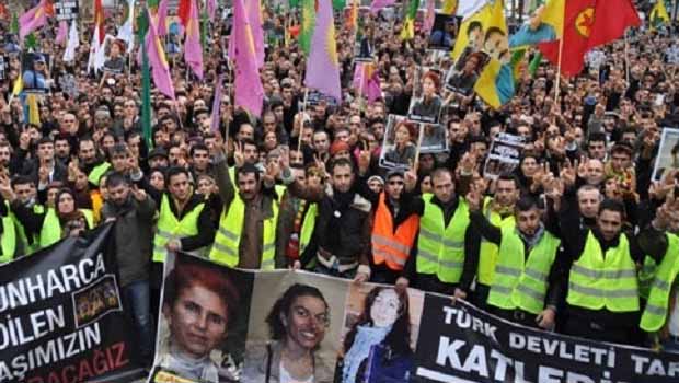 Avrupa’da Kürtler üç Kürt kadın devrimci için ayaktaydı