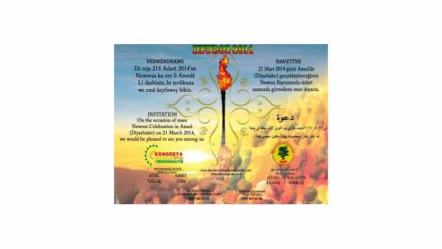 Newroz için Diyarbakır 4 dilde davetiye