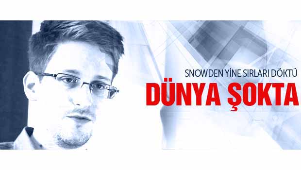 Snowden konuştu dünya şokta!
