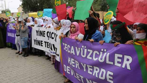 Cizre'de çocuklara cinsel istismar protesto edildi