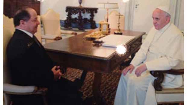  Barzani, Papa Francesco ile görüştü