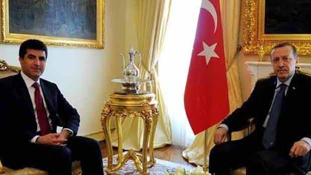  Barzani ile Talabani, Erdoğan'la Ankara'da görüştü