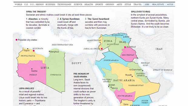 Batı'nın Yeni Ortadoğu Haritası