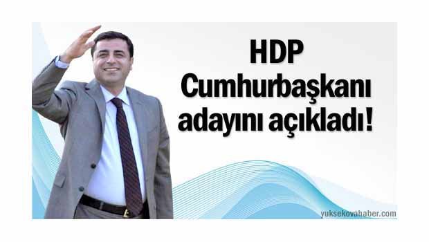  HDP Cumhurbaşkanı adayını açıkladı!