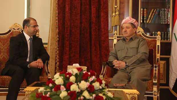 Barzani, Irak Meclis Başkanı Ceburi ile Görüştü