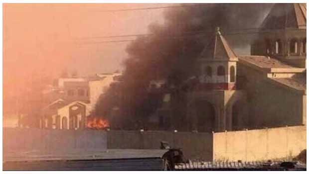  IŞİD 1800 yıllık kiliseyi yaktı 