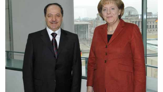  Merkel, Telefonda Barzani ile Görüştü