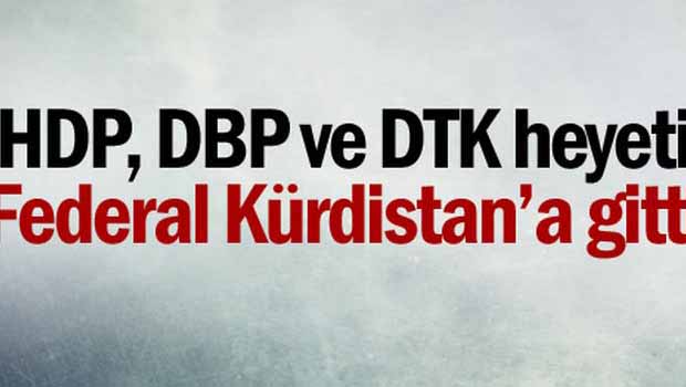 HDP, DBP ve DTK heyeti Federal Kürdistan’a gitti