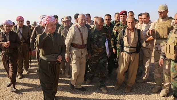 Barzani, Dicle Savaş Cephesin'de Pesmergeleri Ziyaret etti.