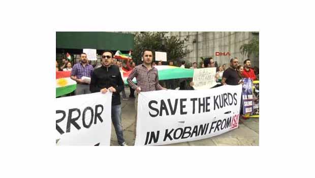 New York'taki Kürtler'den IŞİD Protestosu