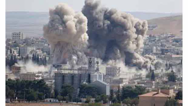  Koalisyon Güçleri Kobani'deki IŞİD hedeflerini bombaladı.
