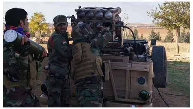 Peşmerge IŞİD'i grad füzeleriyle vuruyor