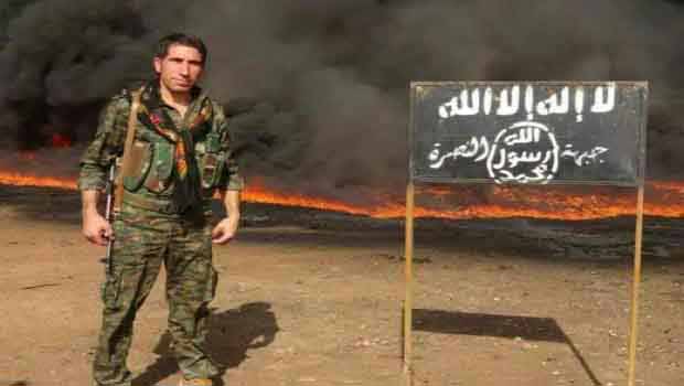  YPG Sözcücü Can: Pesmergenin silahıyla IŞİD mevzileri vuruluyor.