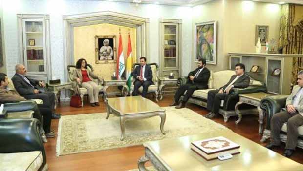 Kürdistan Parlamanto Başkanı KCK Heyeti ile görüştü