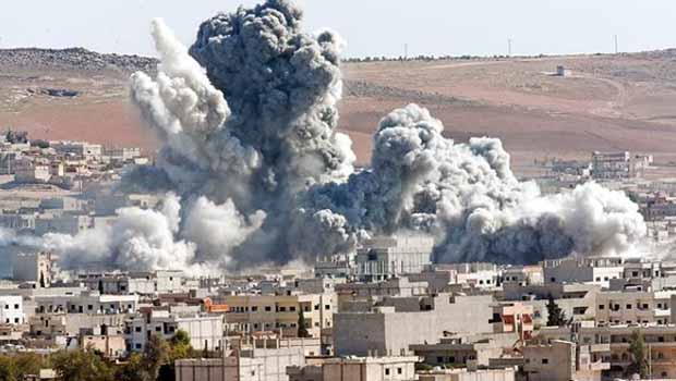 Kobani'de son 24 saat içinde 10 hava saldırısı