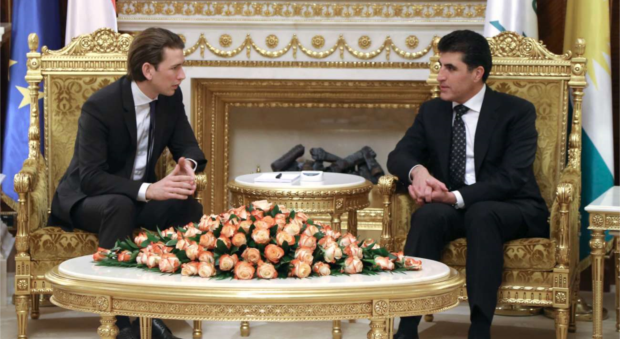 Avusturya Bakanı Kurz: Kürdistan'a Yardımlarımız devam edecek