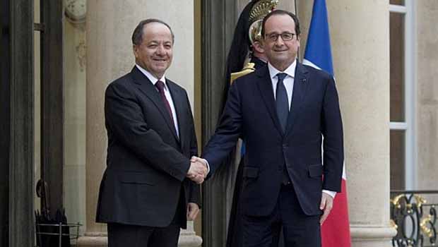  Başkan Barzani Hollande’la görüştü 