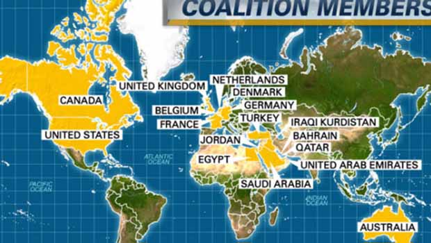 Kürdistan'da, ‘IŞİD’e karşı savaşan ülkeler’ listesinde yer aldı