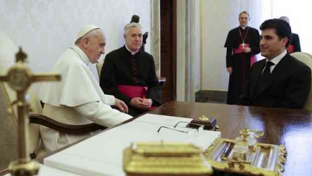  Başbakan Barzani Papa ile görüştü