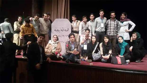 Doğu Kürdistanlı üniversite öğrencileri Halepçe’yi andı