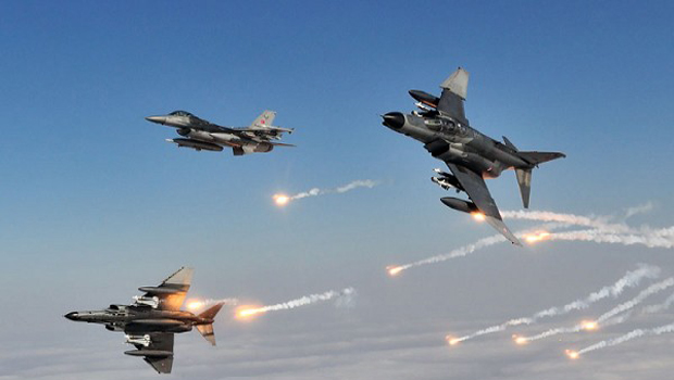 Kürdistan-Irak ve Suriye'de IŞİD'e Hava saldırısı